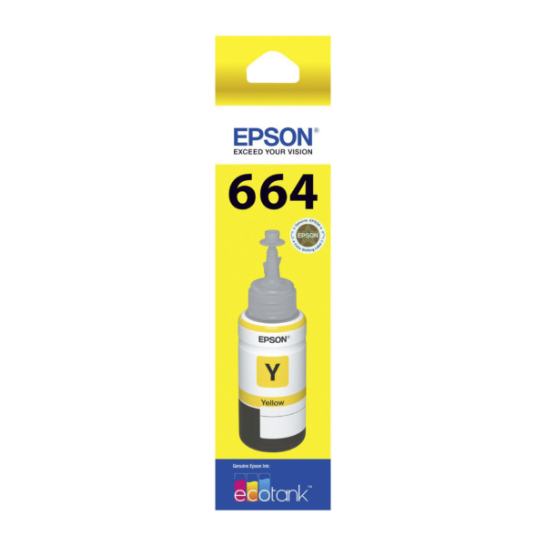 Epson T664 - Yellow - original - ink refill -