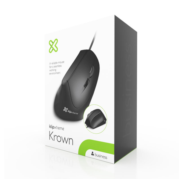 Klip Xtreme Krown KMO-506 - Vertical mouse - ergonomic